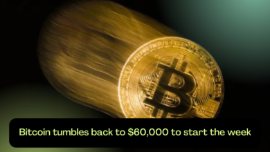 Bitcoin tumbles back to $60,000 to start the week