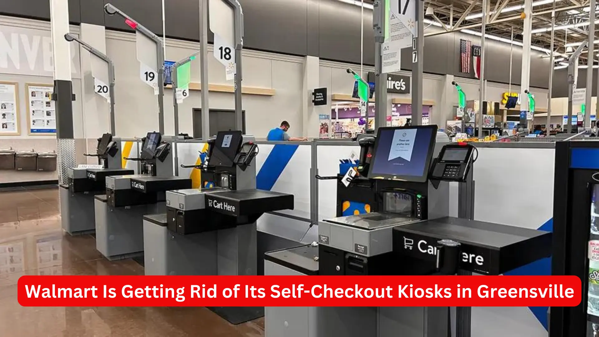 Walmart Is Getting Rid of Its Self-Checkout Kiosks in Greensville